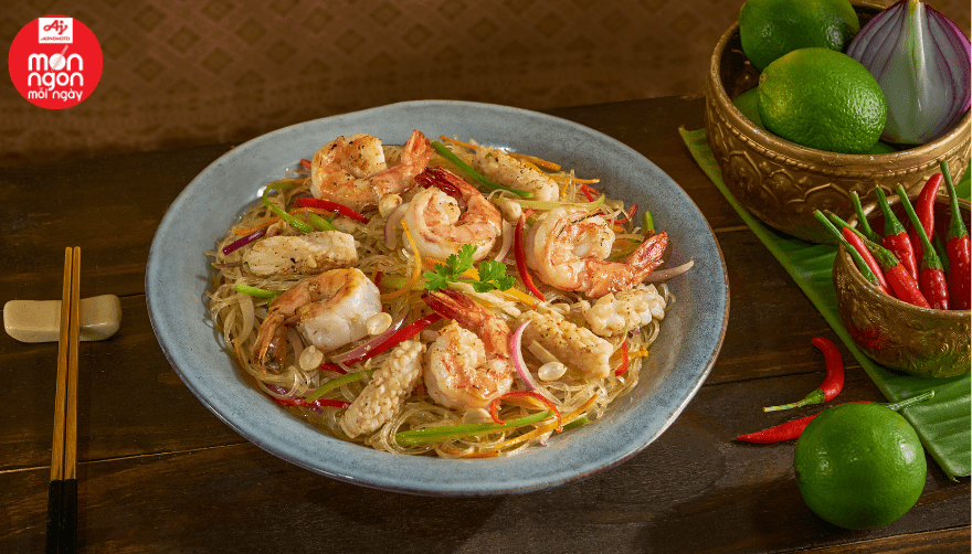 Cách làm món Miến trộn hải sản giòn ngon đủ vị 1. MIEN TRON HAI SAN
