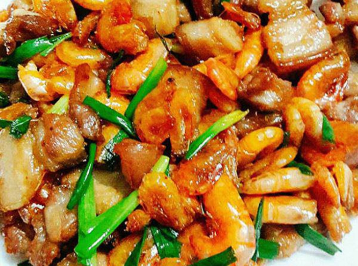 Tôm chiên cháy cạnh