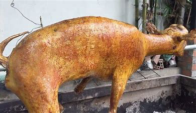 Dê quay nguyên con