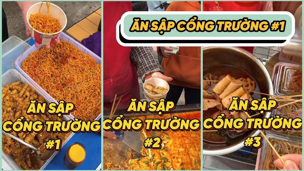 Tổng hợp ăn sập cổng trường