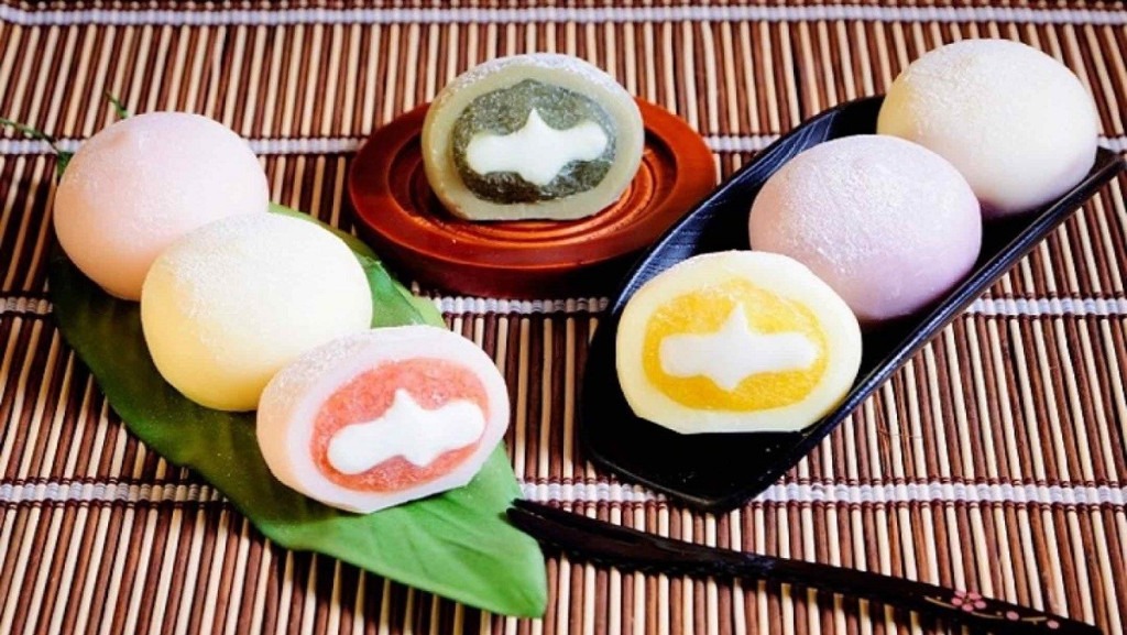 Bánh Mochi hình gấu trúc